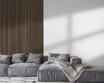 HUGO dąb kraft/czarny panel lamelowy - obrazek 4