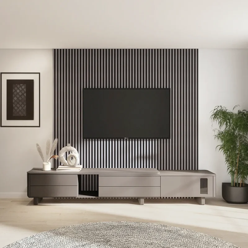 szary panel lamelowy